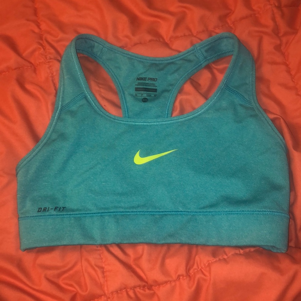 Teal Nike Sports Bra - Dri-Fit